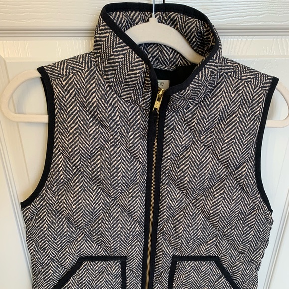 J. Crew Jackets & Blazers - J Crew vest/Jacket- black stripes - size XS